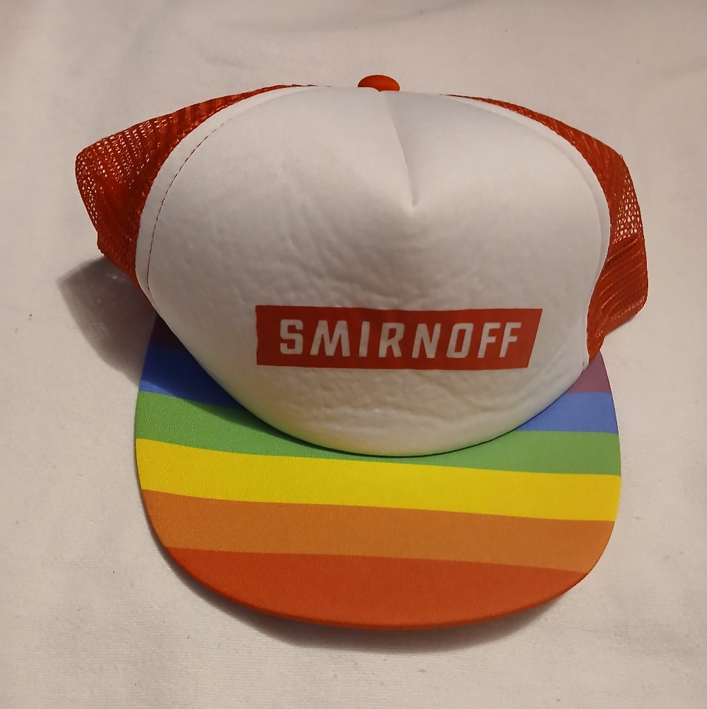 Snapback smirnoff hat rainbow